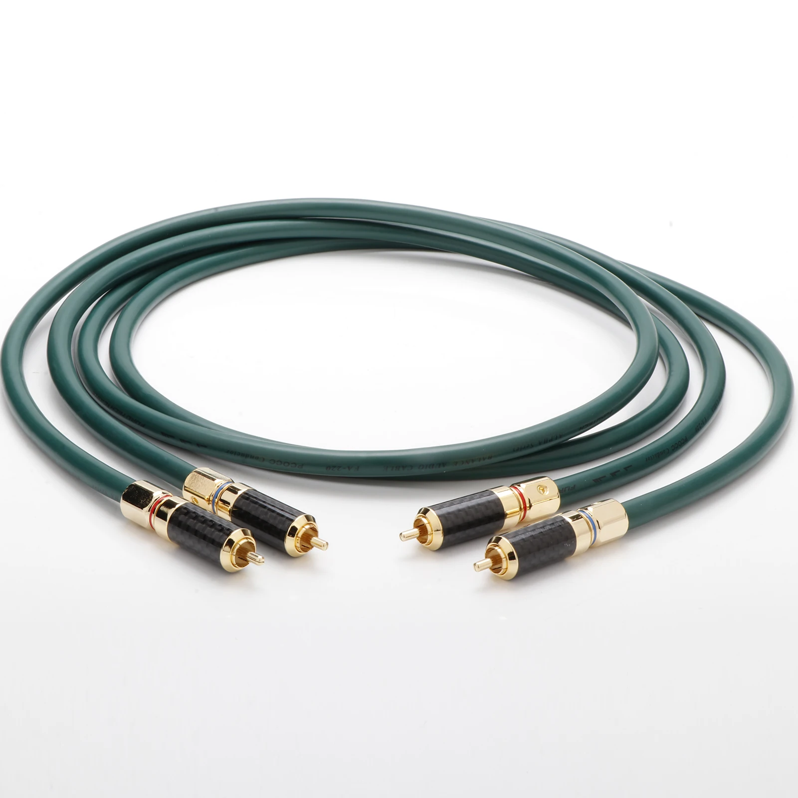 Furutech-銅製rca信号ケーブル,金メッキカーボンファイバー,rcaコネクタ,オスプラグ,hifiオーディオケーブル,FA-220 occ,ハイエンド