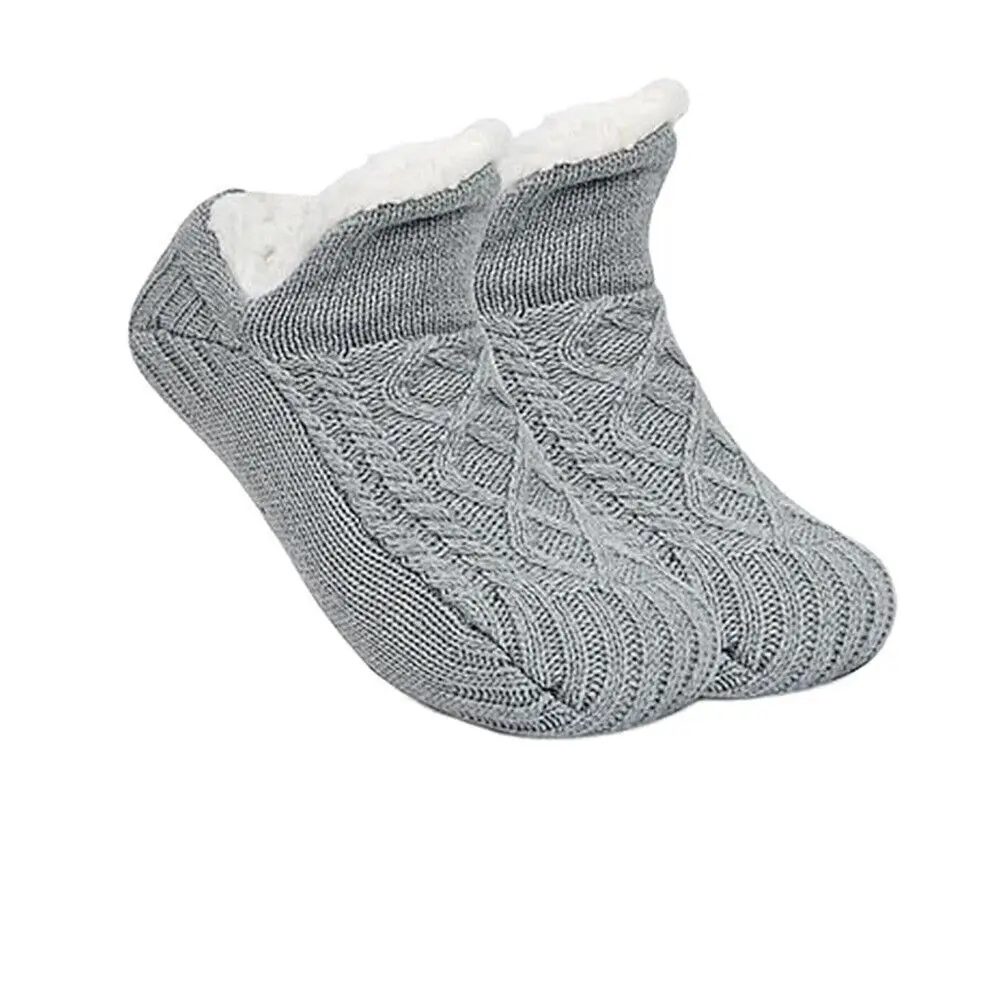 Super Warme Winter Antislip Vloersokken Dames Heren Sneeuwsokken Slaaptapijt Sokken Slippers Sokken Dames Fluwelen Laars Unsiex Homewear