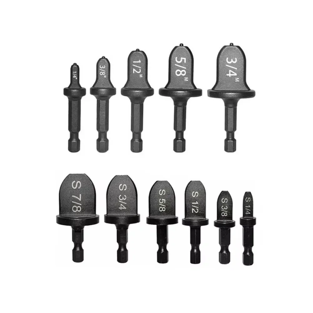 5/6Pcs Hexagonal Handle Copper Tube Expander HVAC Repairing Set Steel Pipe Hole Flare Extender Take-over Tool Manual Swage Tool