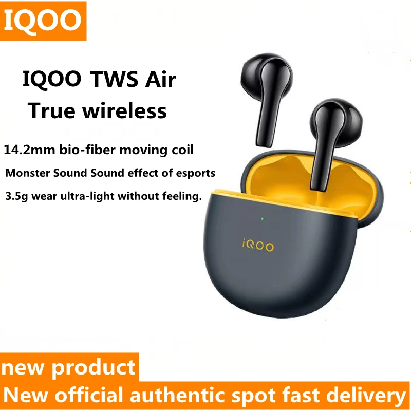 VIVO IQOO TWS Air True Wireless Bluetooth Headphones Music Games Sports Headphones for iQOO 11 Pro Neo 7 SE Z6 Z6X VIVO X90 Pro