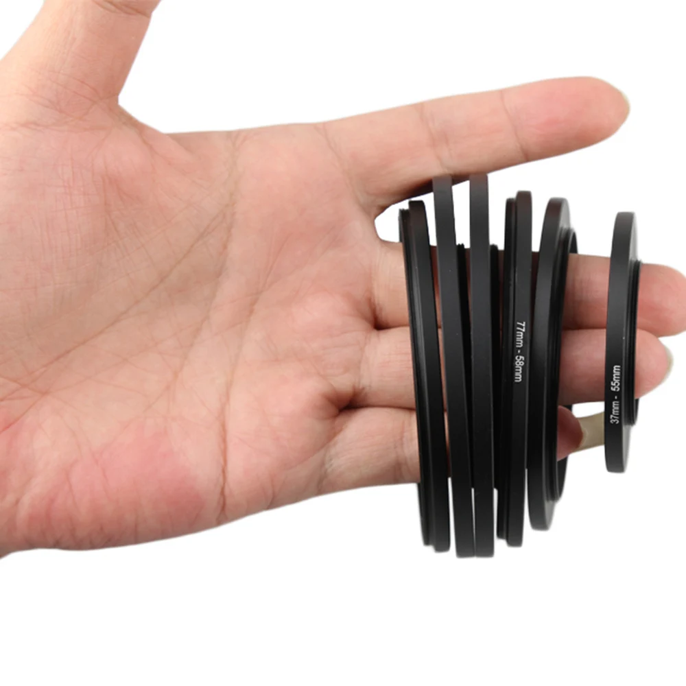 Cincin adaptor lensa Filter logam 33.5-37 mm-49 33.5mm 34-37-42-46mm-49mm-52mm 55mm 58mm 35mm untuk kamera SLR Sony Canon EOS Nikon