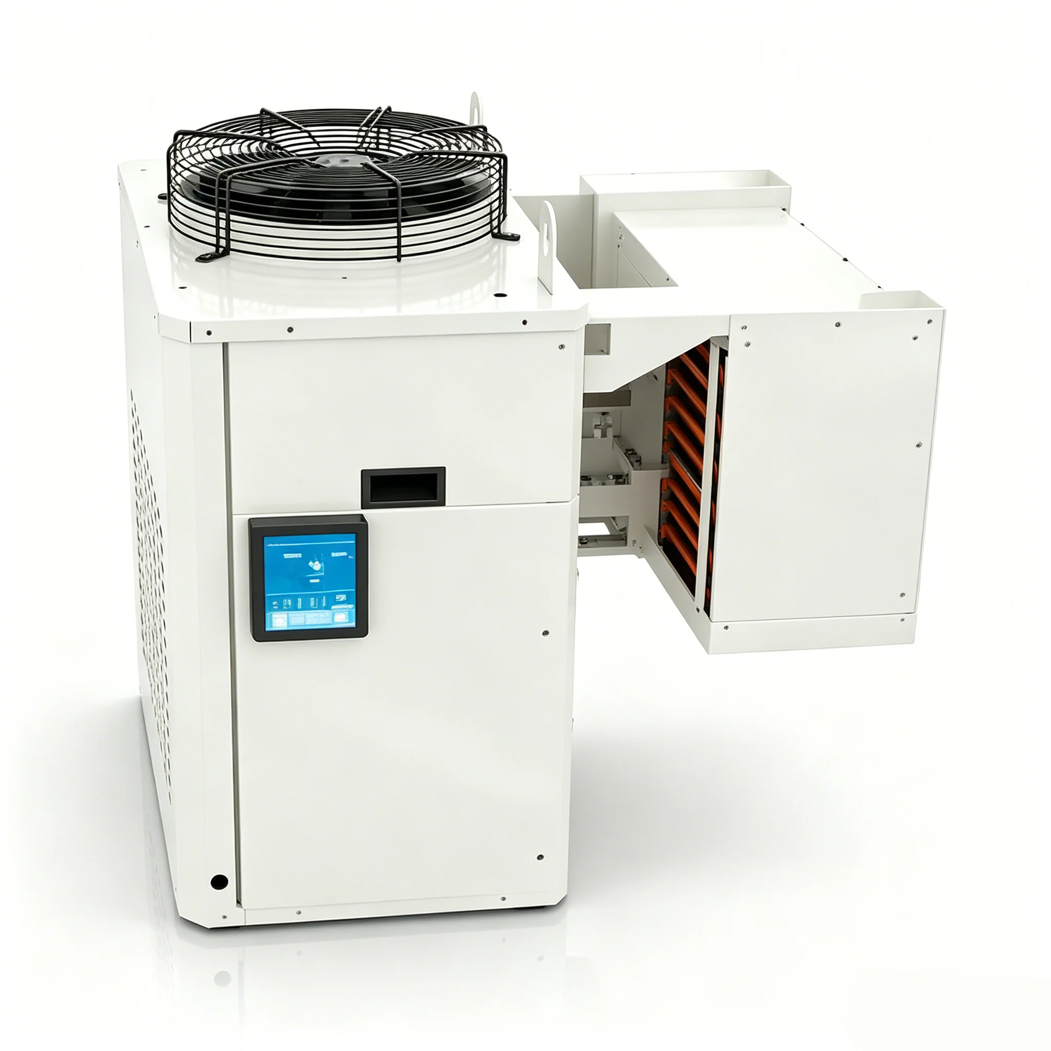 Wall-Mounted Monoblock Condensing Unit With Inverter Scroll Compressor R290 Refrigerant Energy Saving Pump For Cold Room Freezer