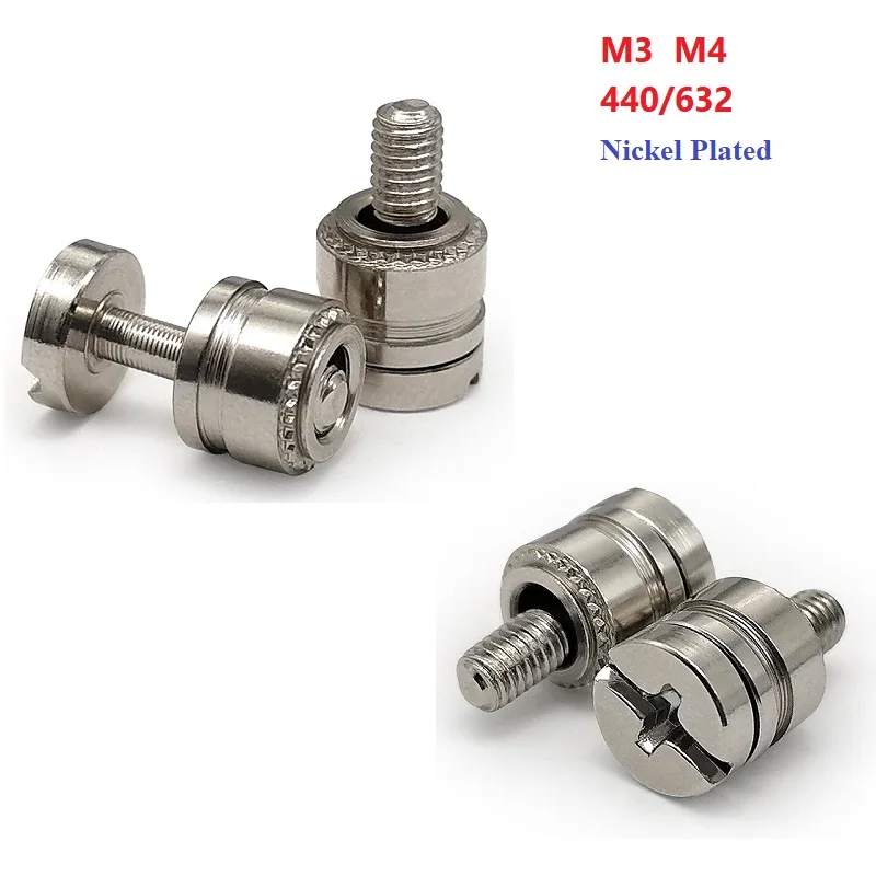 

M3/M4/M440/M632 Springs Graphics Card Screw Nickel Plated Anti Loosening Cabinet Panel Screws DIY Phillips Step Bolts