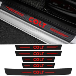 Adesivi soglia davanzale Auto per Mitsubishi Colt Emblem porta tronco posteriore pellicola nastro Anti sporco decorazione Auto decalcomanie accessori