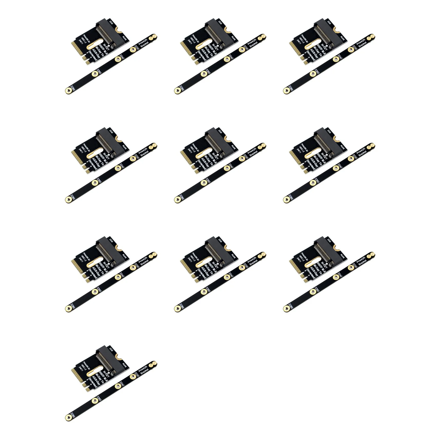Exquisite-10X M.2 Wifi Adapter M.2 Wifi To Nvme SSD Adapter Pcie4.0 To M2 NGFF Key A+E Wifi Card Raiser For Wifi/WWAN/LTE Module