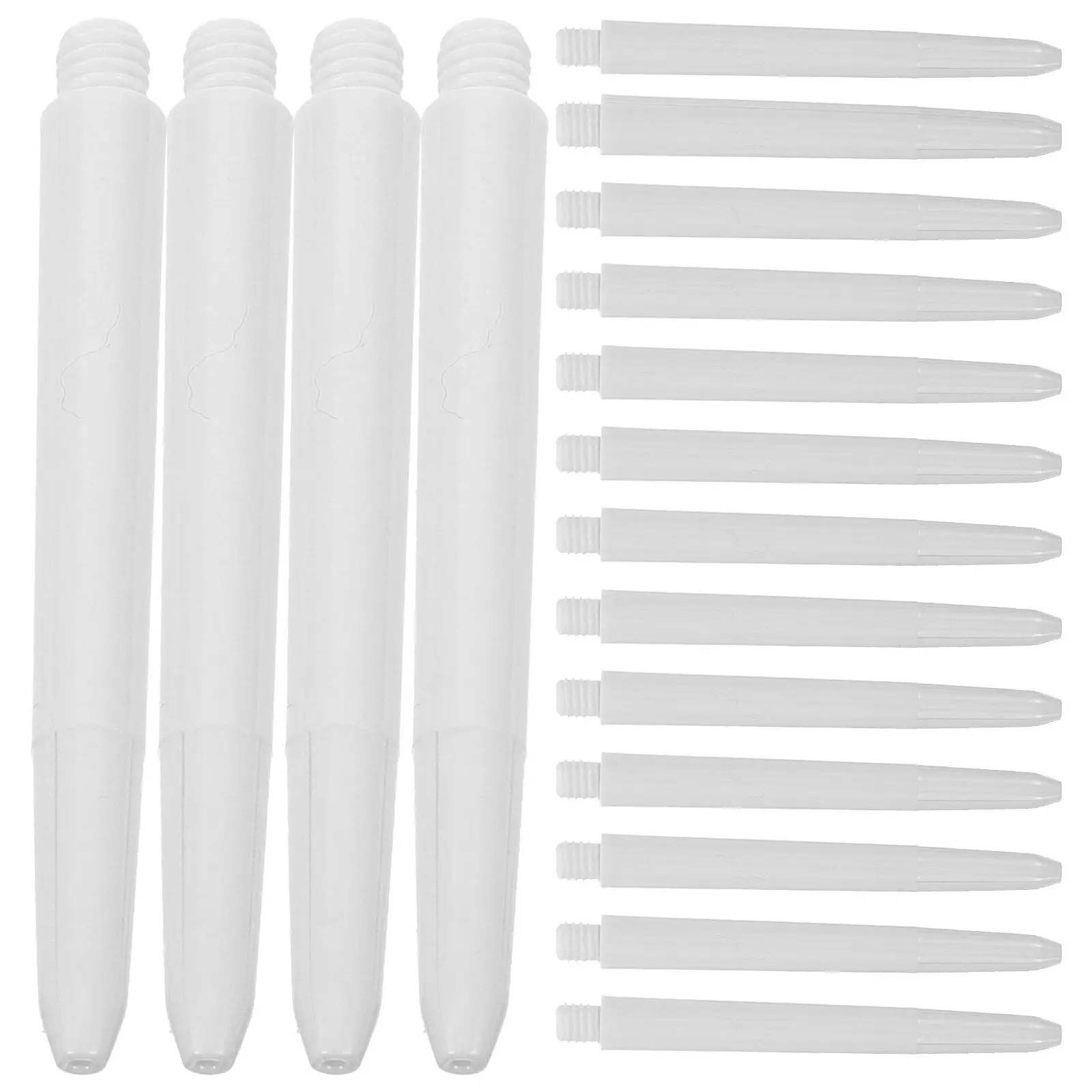 

50Pcs Nylon Dart Shafts Threaded for Steel Tip Excellent Toughness Durability Easy Installation Replacement Shaft