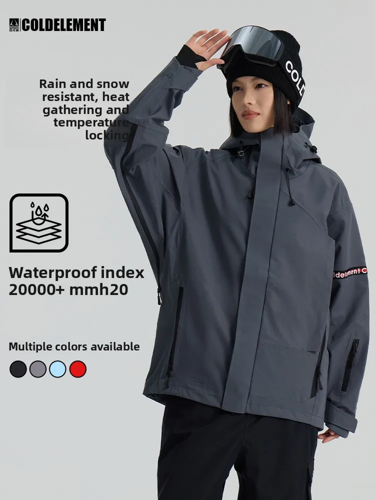 

Waterproof, Warm And Thickened Ski Jacket For Men Winter New 3L High-End Outdoor Professional Ski Suit For Women,