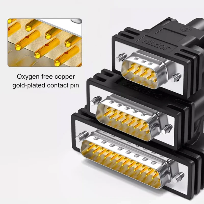 Złącze portu szeregowego DB9 Linia DB15 DB25 z rurką numeryczną 9/15/25/37 Przewód połączeniowy portu równoległego DB37/25/15