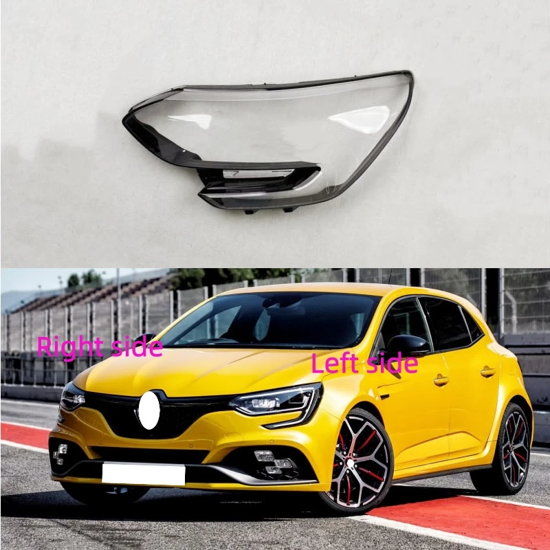 

For Renault Megane 2015 2016 2017 2018 2019 - 2023 Headlight Shell Headlamp Cover Replacement Lamp Shade Headlamp Lens Glass