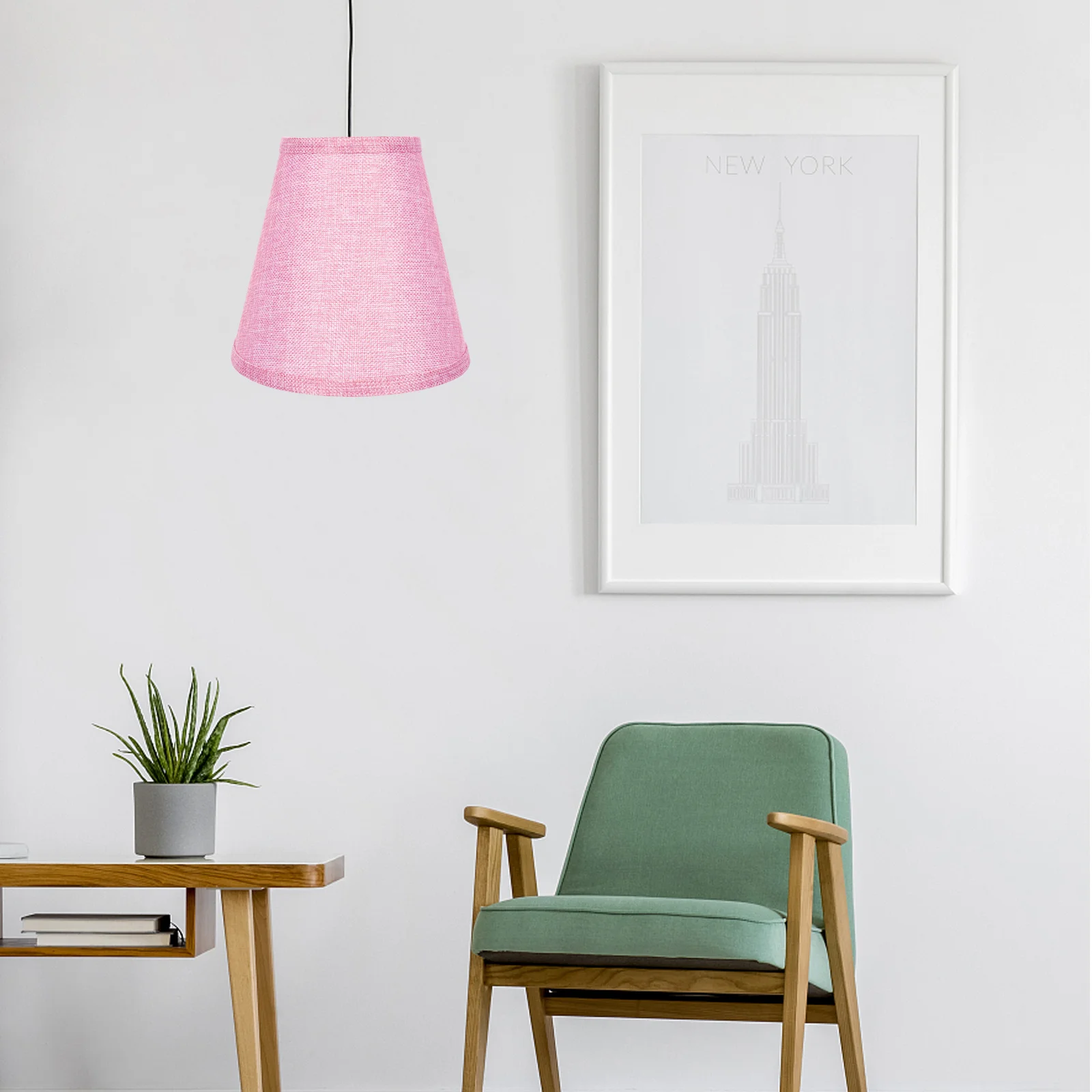 E14 E27 مقبس الإضاءة منضدية غطاء مصباح قماش صغير عاكس الضوء تصميم أنيق للمنزل فندق دراسة ظلال مصابيح صغيرة #6