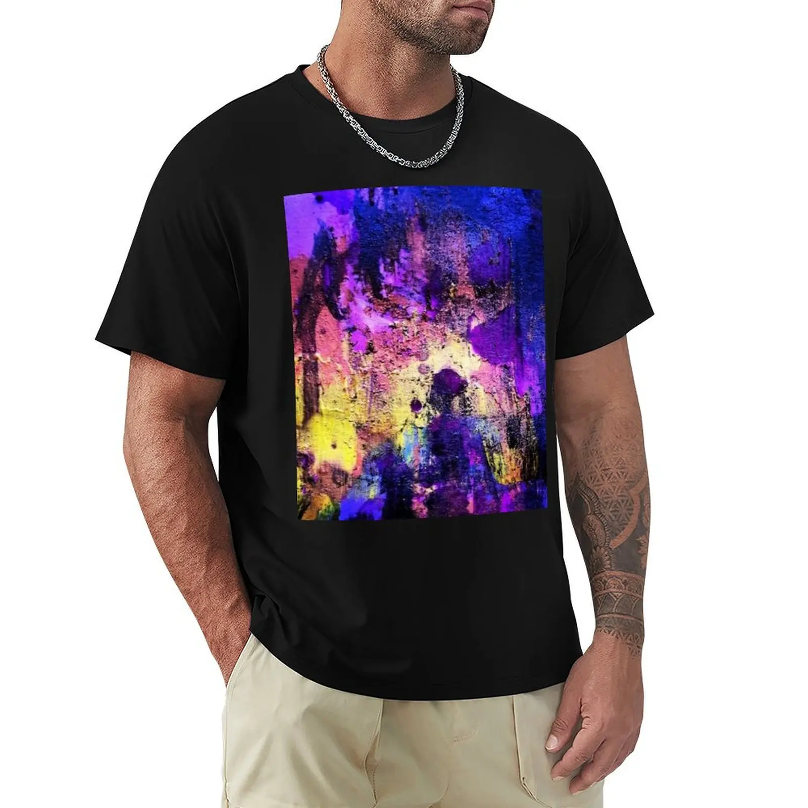 Abstract expressionism - Look In Center T-Shirt Holiday All Match T-Shirt