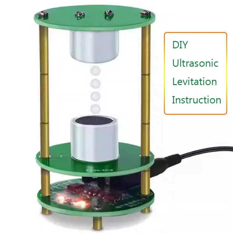DIY Ultrasonic Levitation Standing Wave Controller Electronic Soldering Kit Science Project Levitation Device 12V