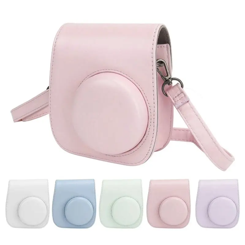 A15F-Instant Camera Protective Bag PU Case For Fujifilm Instax Mini 12 With Album Filters Colorful Frames Stickers
