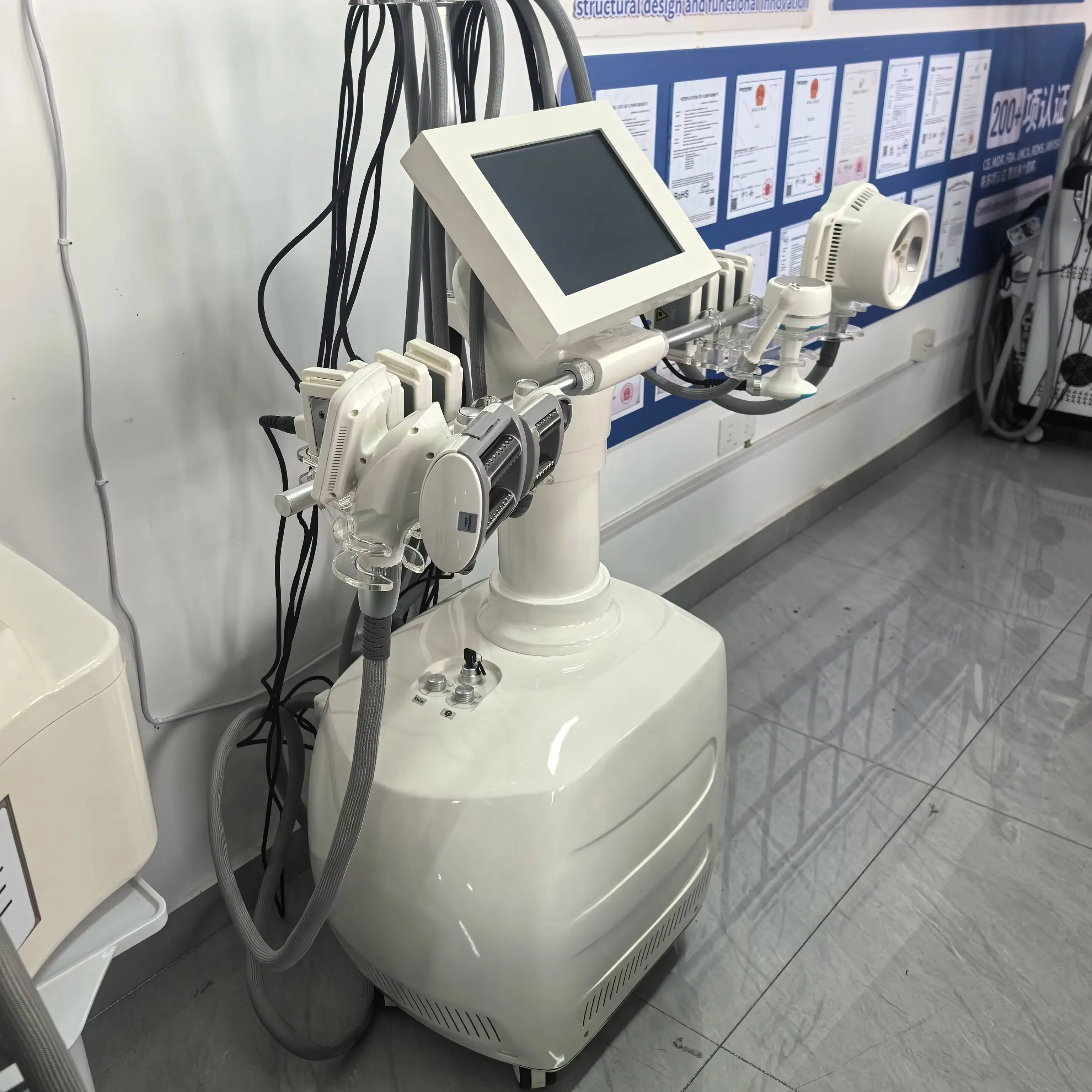 Vacuum Tumbling Slimming Machine Cavitation RF Roller Massage Lymphatic Drainage Anti-Cellulite Skin Tightening Beauty Device