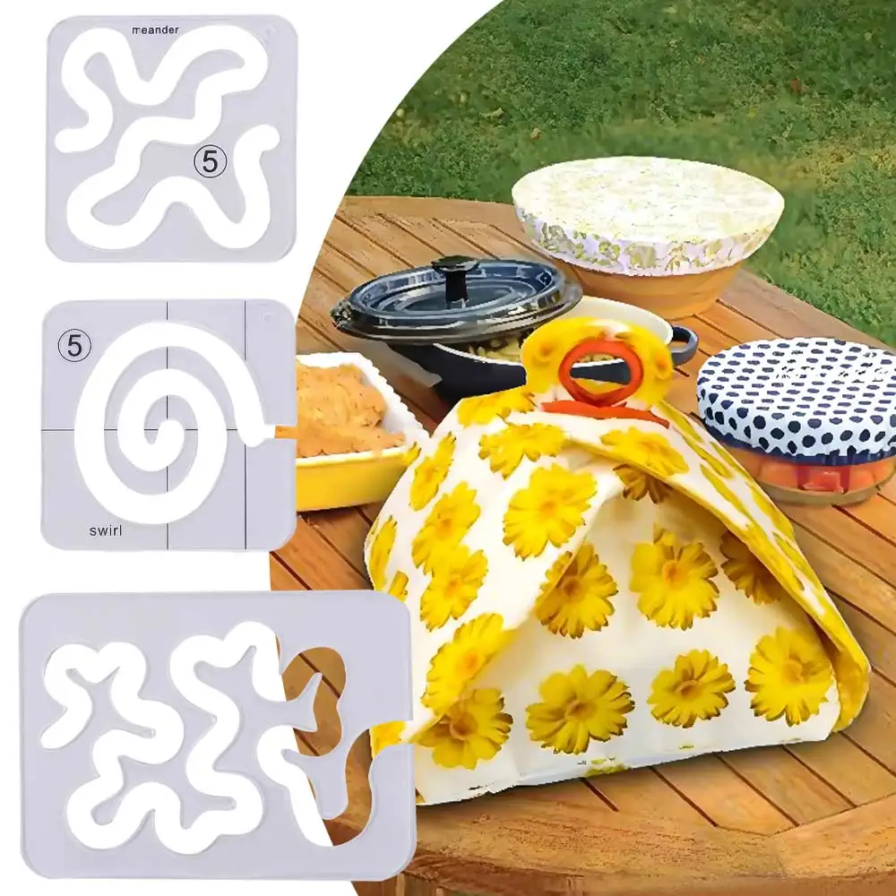 

3PCS Apparel Supplies Quilting Template Ruler Acrylic Sewing Frames Patchwork Ruler Transparent DIY Free Motion Sewing Ruler