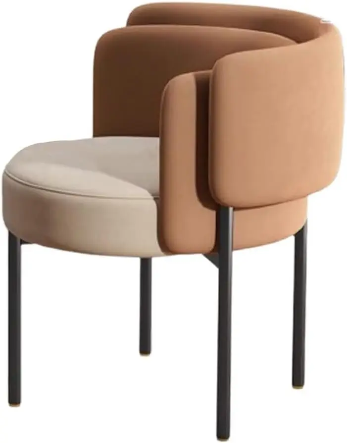 Chair With Soft Seat Dining Chair Makeup Chair Backrest For Living Room, Restaurant And Cafe Accent