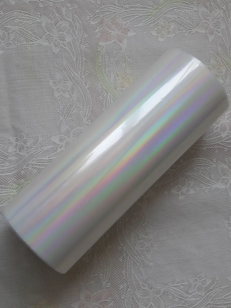 Holographic foil transparent foil Y04 hot stamping for paper or plastic 16cm x120m Shattered Glass