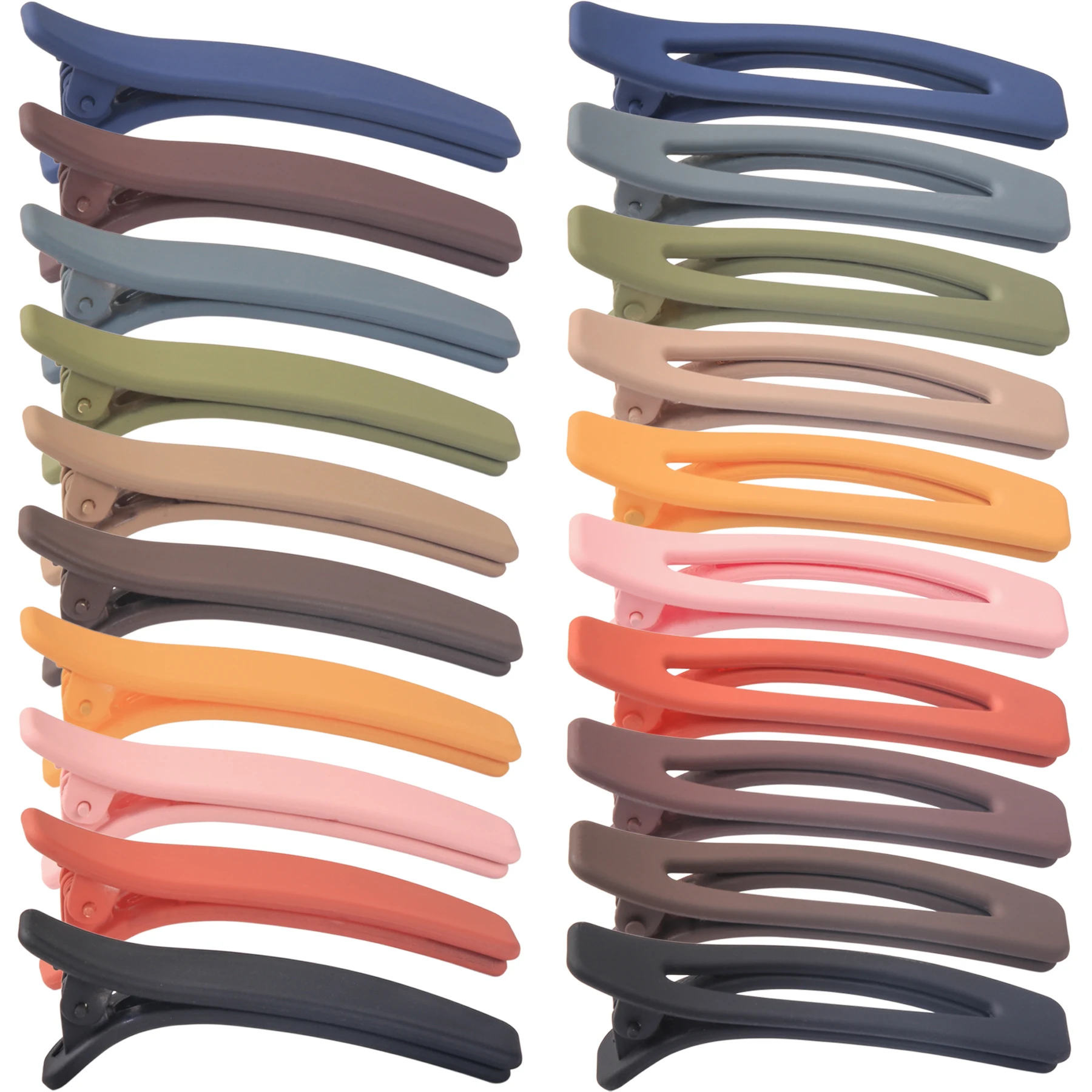 

20PCS Women Matte Hair Clips for Styling Sectioning Matte Alligator Hair Clips Make Up Plastic Duckbill Clip Hair Accessories