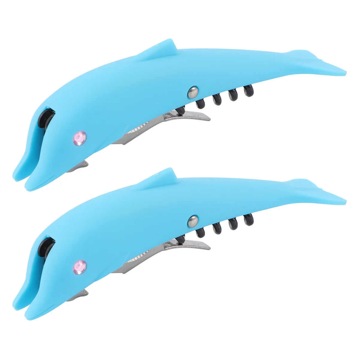 

2pcs Dolphin Shape Bottle Opener Sky Blue Creative Beer Wine Opener Bar Tool For Home Restaurant Kitchen Barware Use