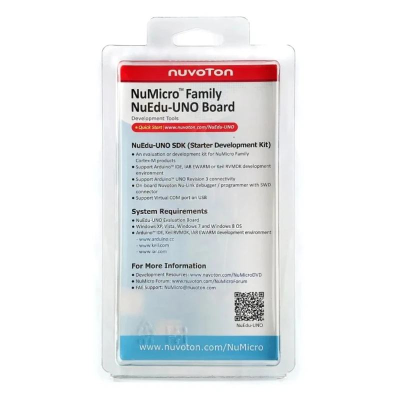 NuMaker-Uno Development Board, Arduino Compatible for Embedded Programming & IoT Projects