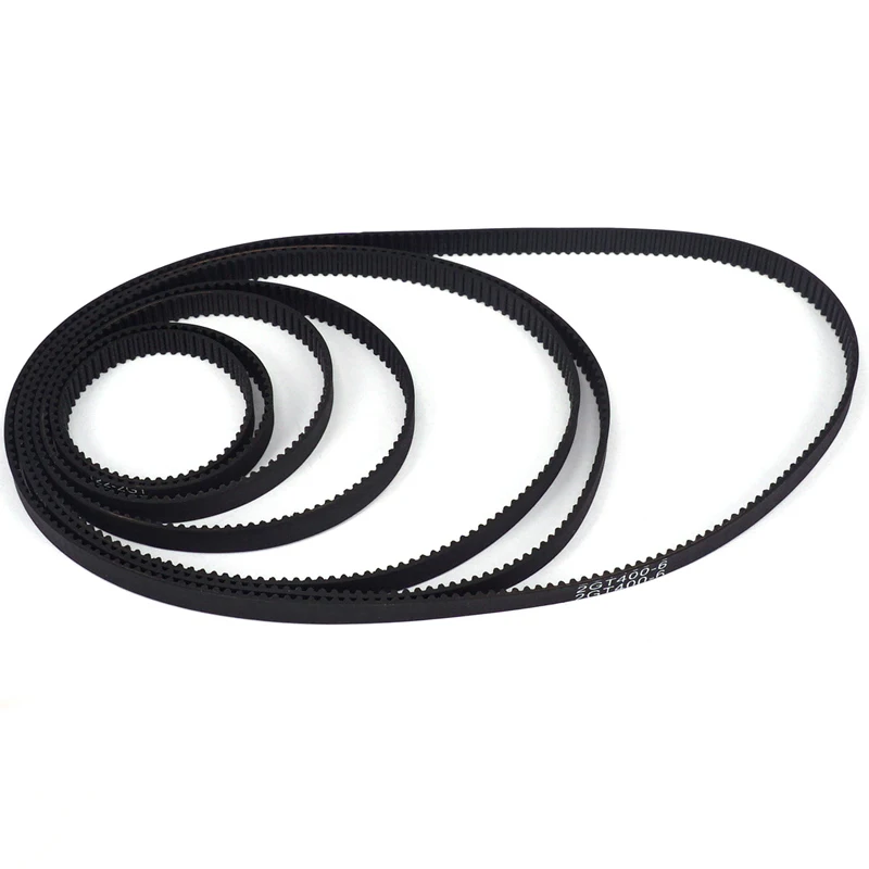 Larghezza 6mm 2GT cinghia dentata ad anello chiuso in gomma passo 2mm lunghezza cinghia sincrona 244 250 252 256 260 264 266 268 da 270mm a 480mm