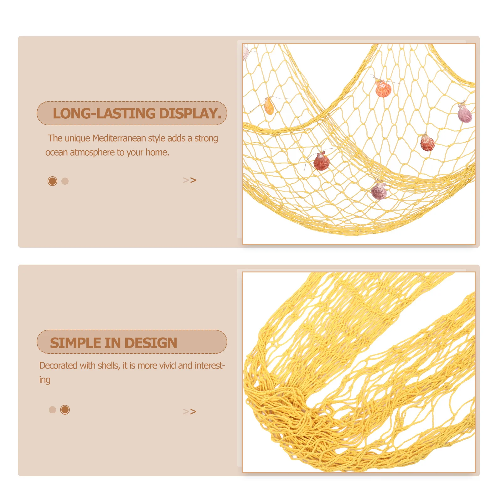 

Fishing Net Wall Decor Beach Style Home Decoration Romantic Warm Cozy Ocean Themed Party Impress Guests Fish Net Decorations