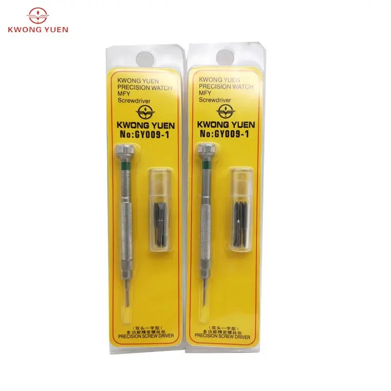 KWONG YUEN Stainless Steel Screwdriver Maintenance Tool Multifunctional Screwdriver Watch Repair Tool Kit