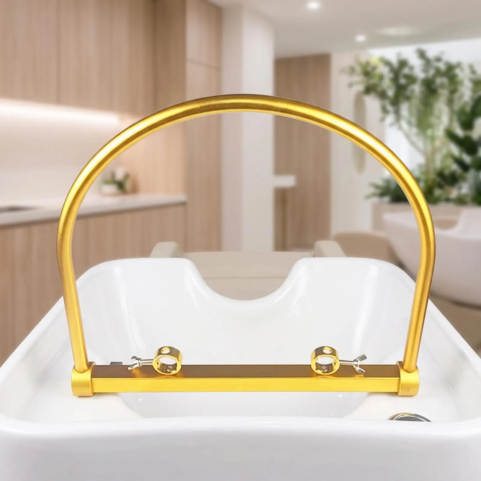 Portable Hair Washing Tube for Beauty Salon Sink Rinsing Aid Compact Frame Basin Accessory for Hairdresser Wash Tray