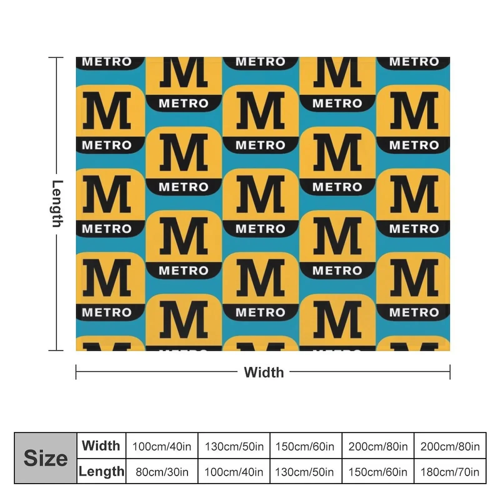 tyne and wear metro Throw Blanket Designers Luxury Designer Luxury Brand For Baby Blankets