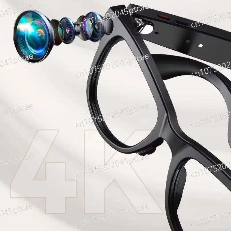 IP67 Waterproof Transition Lens With HD Camer AI Smart Photochromic  4K Video Recording 2K Built-in Display
