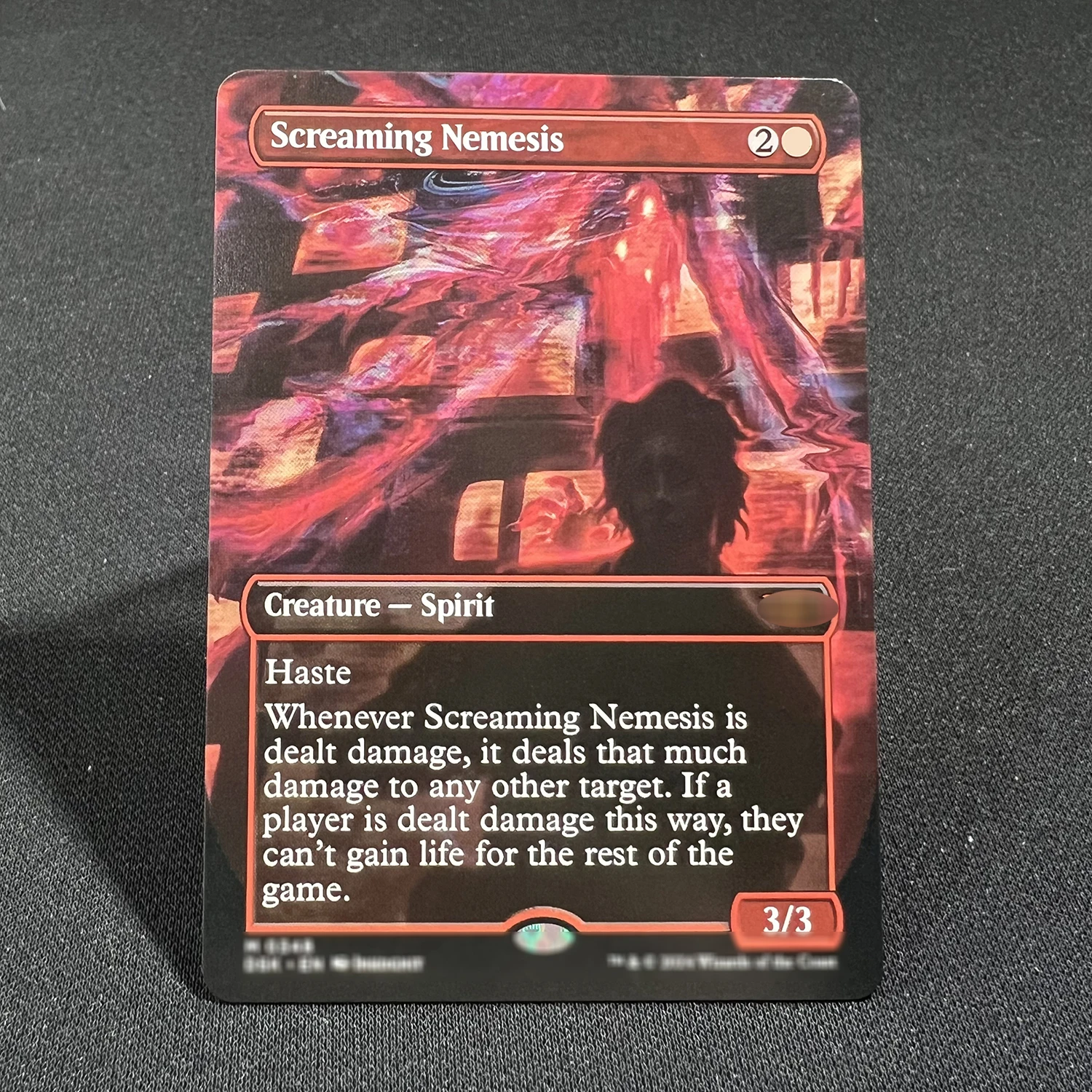 Holo Custom Board Game Abhorrent Oculus Overlord of the Hauntwoods Duskmourn Barrowgoyf Living Death DSC Sunfall English Card