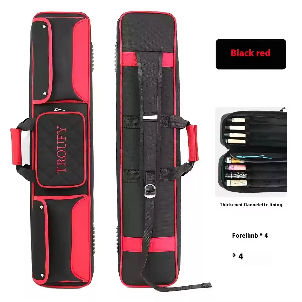 Large Capacity Multi-Functional Personalized Snooker & Billiard Cue Case From Club Quality Pool Stick Bag