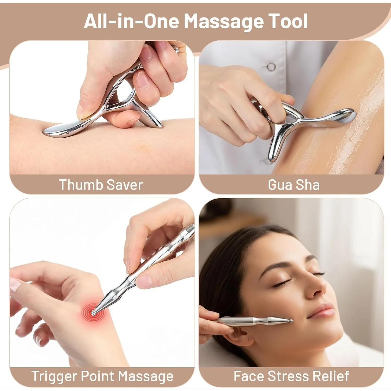 2er-Set Trigger-Massage-Tool Akupunktur-Stift Gua Sha Massage-Schaber Gesichts-Reflexzonen-Körperpunkt Tiefengewebe-Muskelmassagegerät – Detail 2