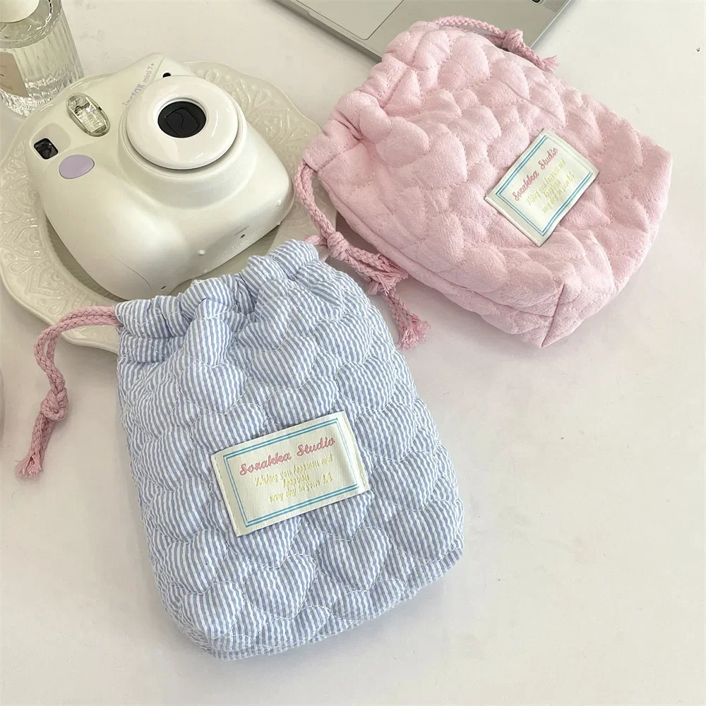 

Стеганые женские сумки на шнурке Love, дорожная портативная женская маленькая сумка для хранения камеры, женская косметичка, косметичка, кошелек