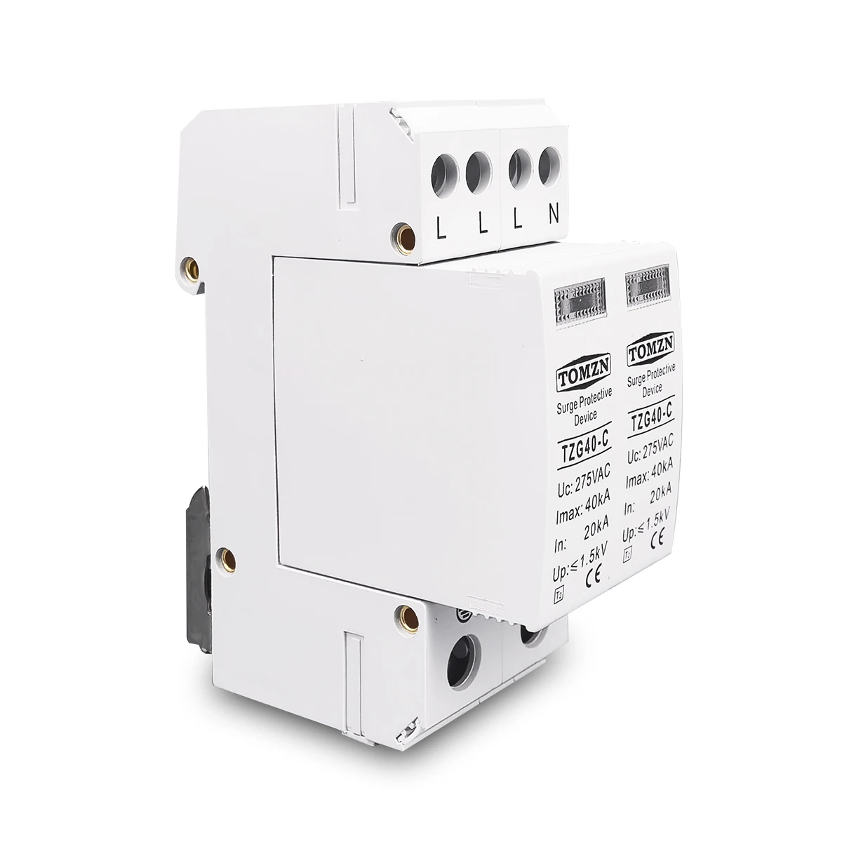 AC SPD TOMZN 4P 3P+N 36mm 20KA~40KA  275V House Surge Protector protection Protective Low-voltage  Arrester Device