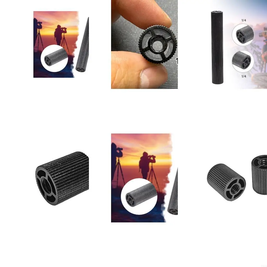193A Standard 1/4 Inch Female To Female Aluminum Alloy Tripods Screw Adapter 3Pcs/set