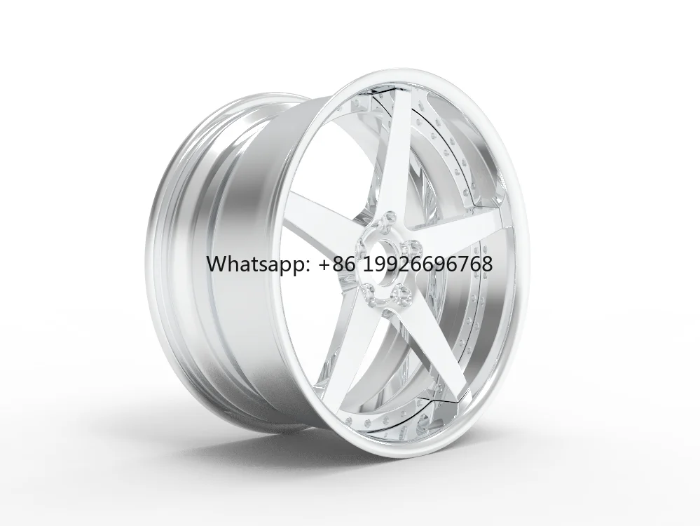 

Customized 2-piece Super Deep Concave Car Wheels Polished Forged Wheels