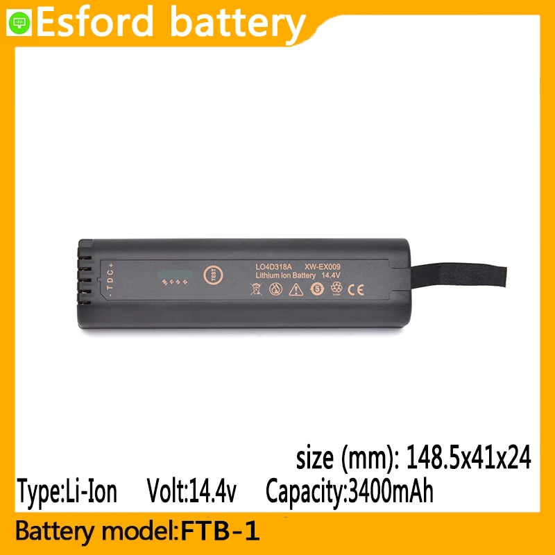 

FTB-1 Cpacity3400mAh. 14.4V li-ion battery, suitable for Et AETeP MAX-710 -MS1801，FTB-720B,FTB-720C ，MAX-860，otdr