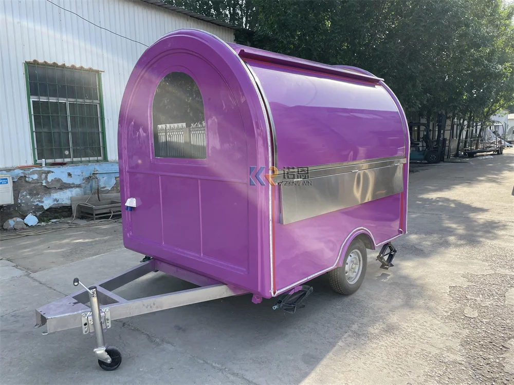 

Coffee Trailer Fast Food Truck Van Snack Pizza Kiosk Mobile Kitchen Concession Food Truck Van Ice Cream Cart Fully Equipped