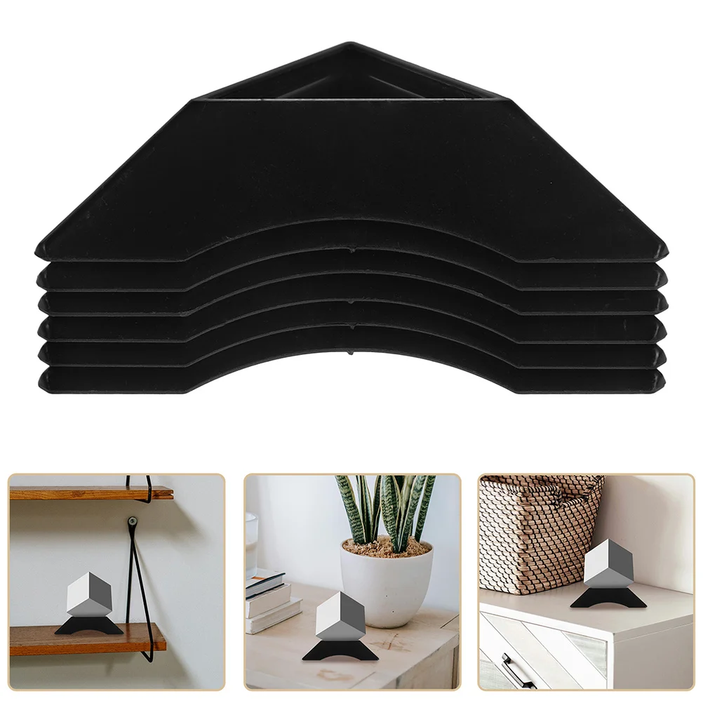 30Pcs Puzzle Cube Holder Plastic Triangle Base Mini Stand Black for Kids Speed Cube Display Home Office Room Organizer