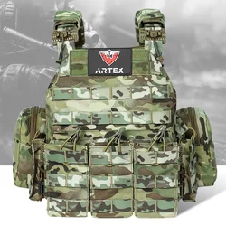 Outdoor 1000D Plate Carrier Quick Release 6094K Tactical Vest Detachable Hunting Protective Adjustable Molle Airsoft Combat Vest
