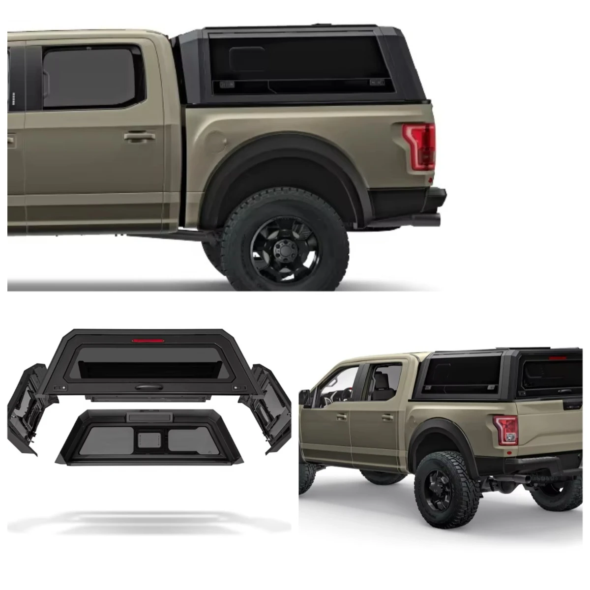 

Алюминиевый тент-кунг для пикапов: крышка кузова для Hilux / Tacoma / Ram / Amarok / Tundra / F150
