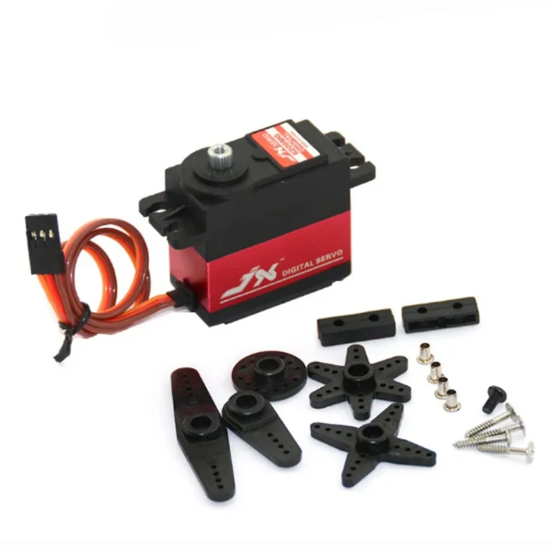 JX PDI-6209MG 4.8 فولت-6 فولت 0.13 ثانية/60 9.35 كجم الرقمية المعادن سيرفو الألومنيوم الحال بالنسبة 1/10 RC سيارة Kst سيرفو نموذج سيارة موتور RC أجزاء