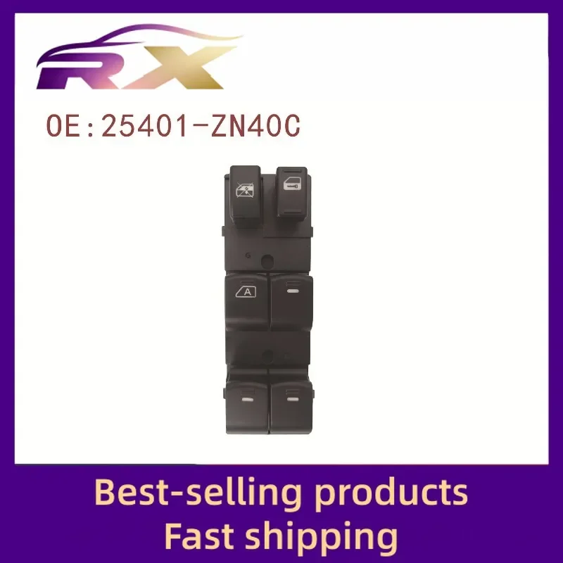 25401-ZN40C Adapted to Nissan Teana Front Left Electric Window Control Assembly Glass Lifter Switch