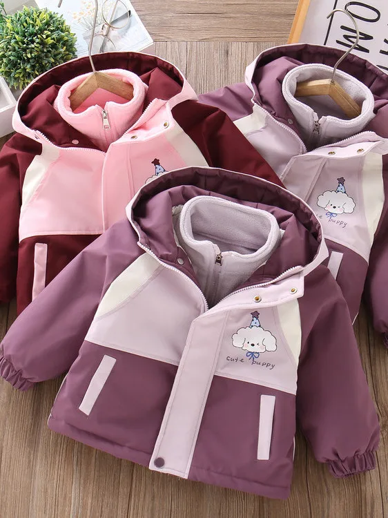 

Новая зимняя одежда для девочек: ветрозащитная и водонепроницаемая детская куртка-комбинезон из хлопка с утеплителем