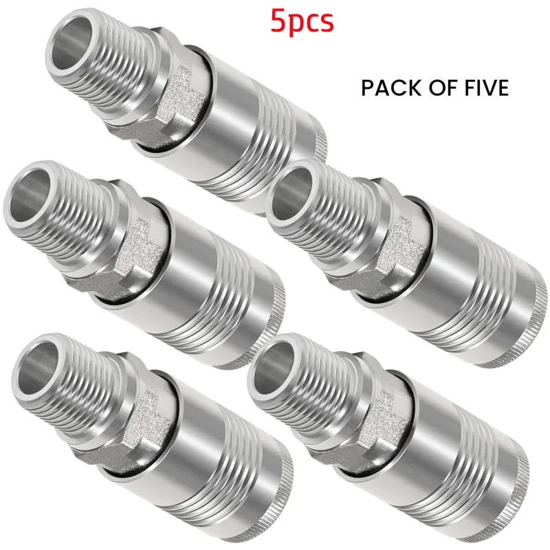 

S-1816 1/2" MNPT G Style Couplers for applications requiring over 60 SCFM ,Connect Air Fitting - 5 PACKS