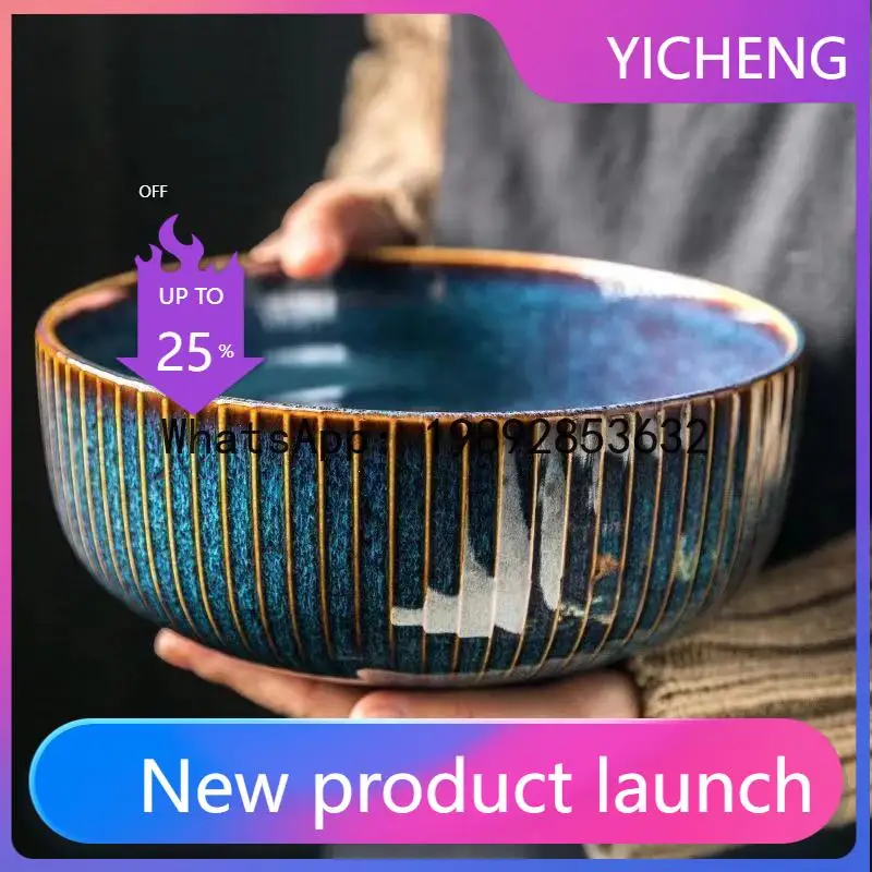 

LYY Ceramic Bowls Household Instant Noodles Bowls Plates Household Tableware Big Soup Bowls Rice Dishes Plates Set