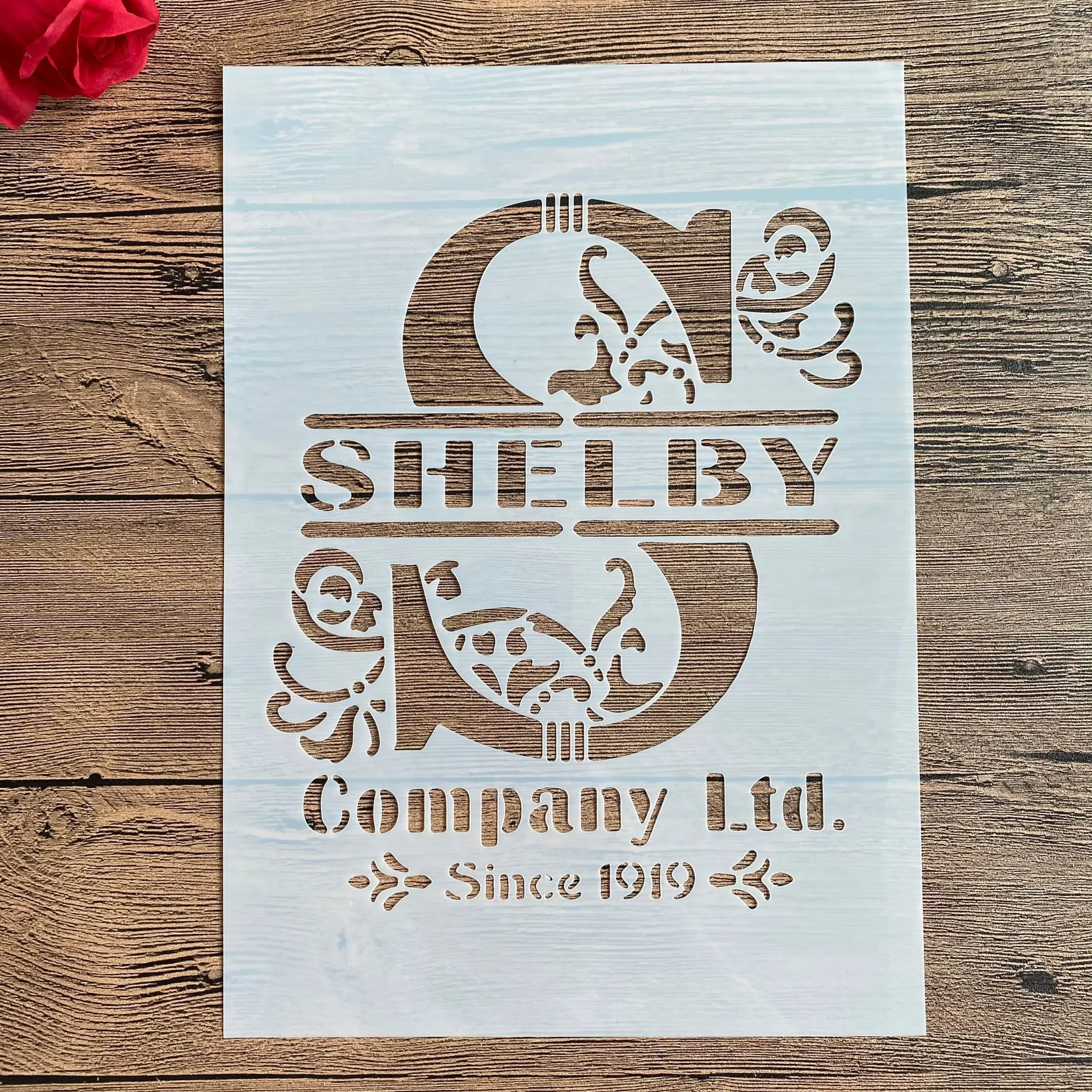 

A4 29 *21cm DIY SHELBY Stencils wall Painting Scrapbook Coloring Embossing Album Decorative Paper Card Template wall