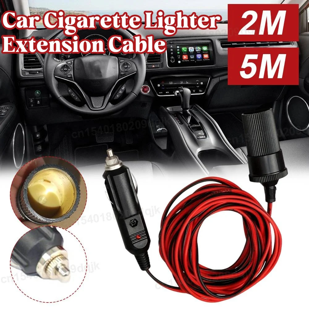 

12/24 В 10 А автомобильный прикуриватель, удлинитель, кабель 2 м/5 м, штекер к гнезду, удлинительный кабель для салона автомобиля