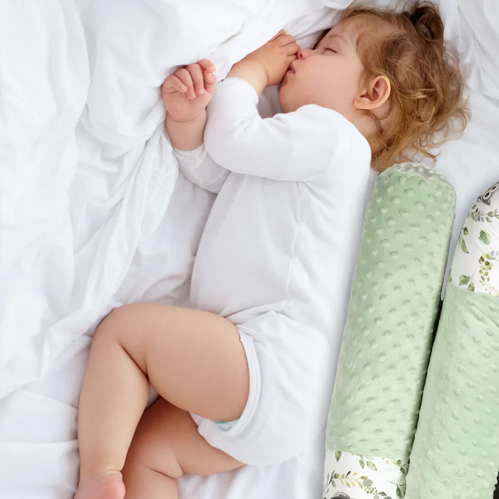 الطفل السرير تحطم حاجز الوليد سرير الوفير وسادة طويلة للطفل النوم وسادة المهد سياج غرفة الاطفال الفراش حامي #3